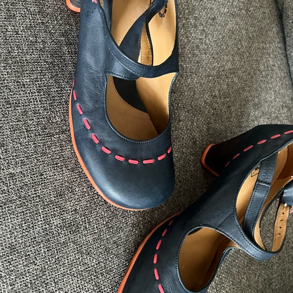 Malibran Blue Criss Cross Mary Jane - Picture 2 of 3